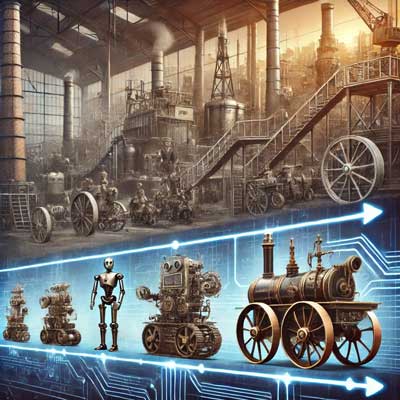 تاریخچه و تحول ماشین‌آلات